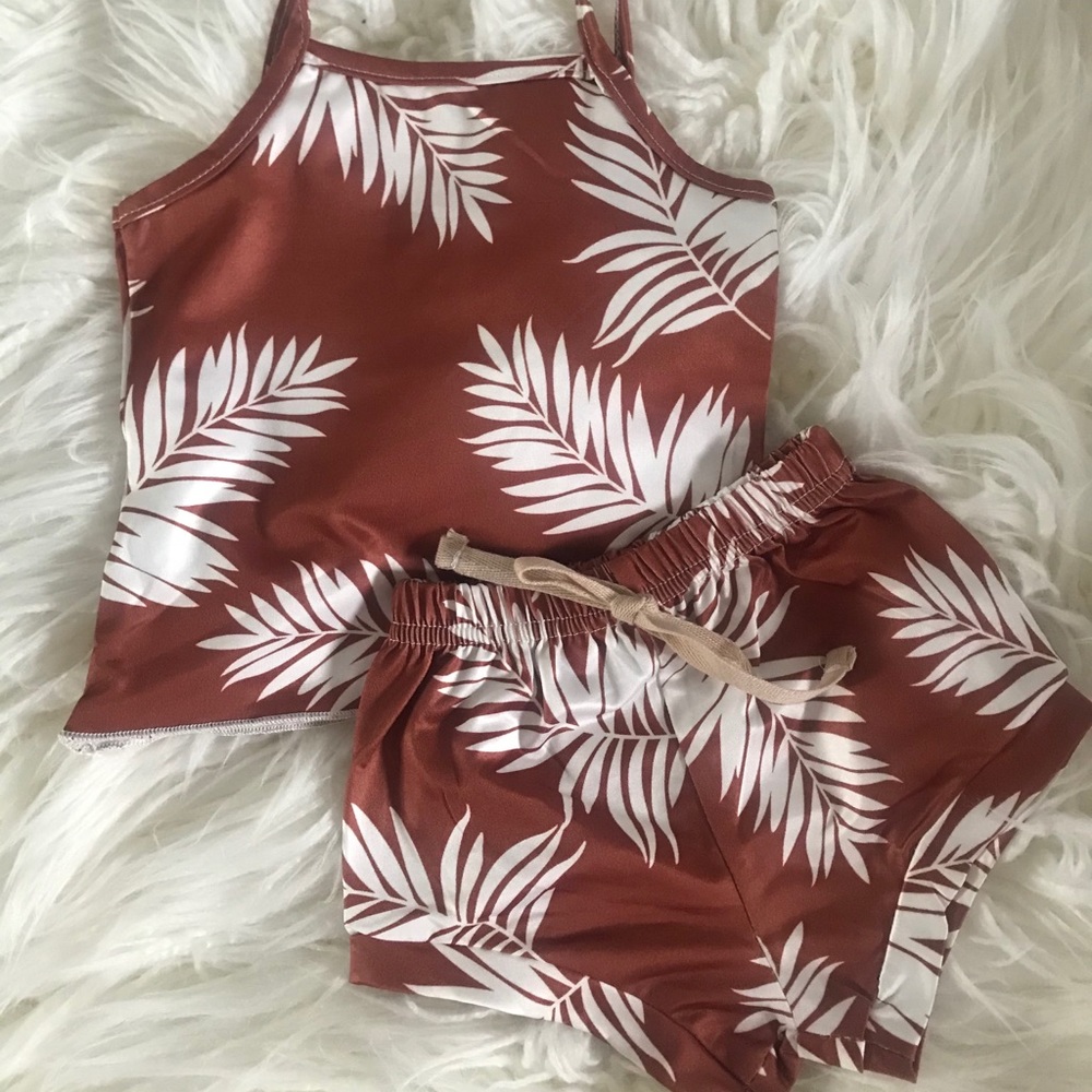 *SOLD* NWOT Tropical Palm 2-piece